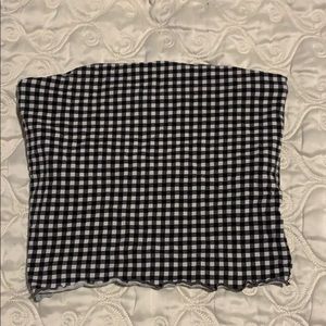 PS BASICS BY PACSUN CHECKERED TUBE TOP SIZE SMALL